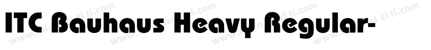 ITC Bauhaus Heavy Regular字体转换